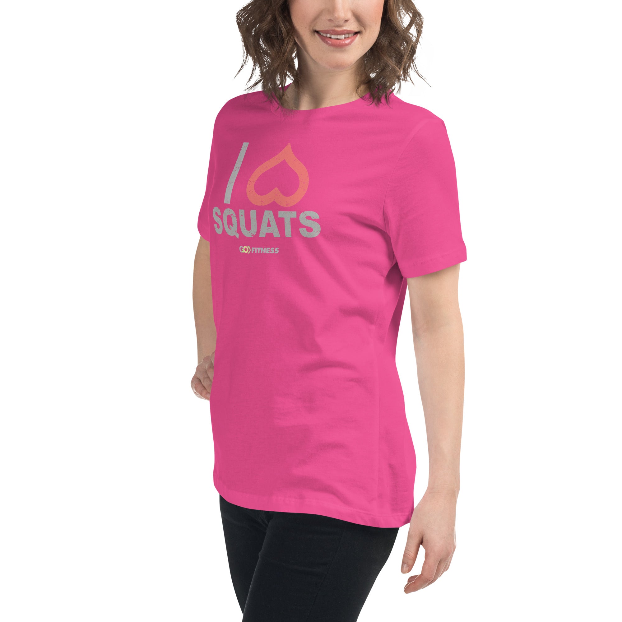 I Heart Squats Dark Women's Relaxed T-Shirt