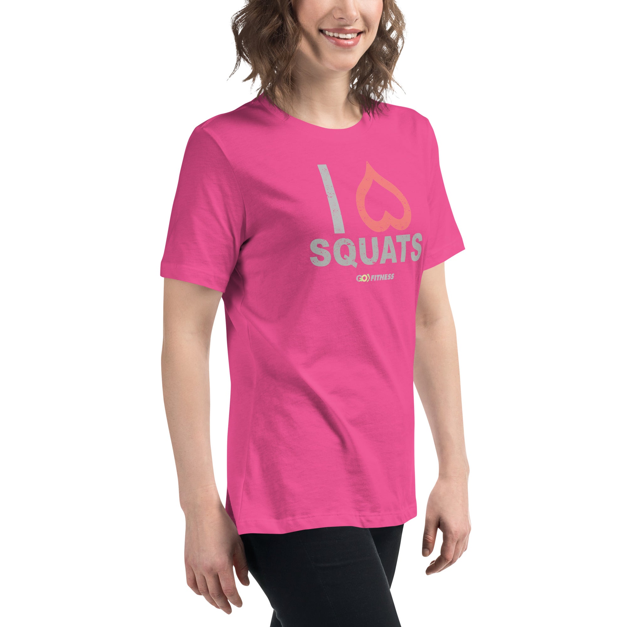 I Heart Squats Dark Women's Relaxed T-Shirt