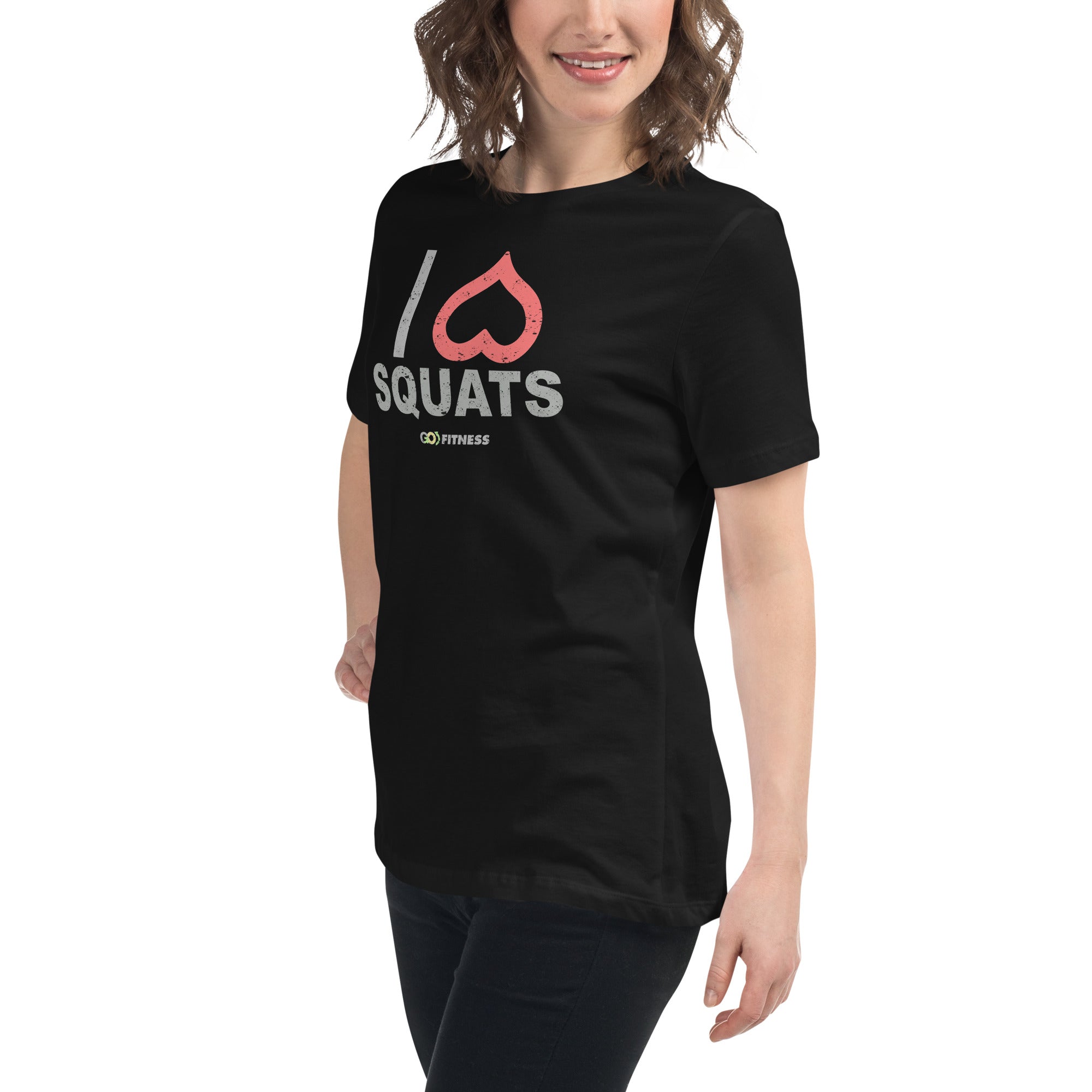 I Heart Squats Dark Women's Relaxed T-Shirt