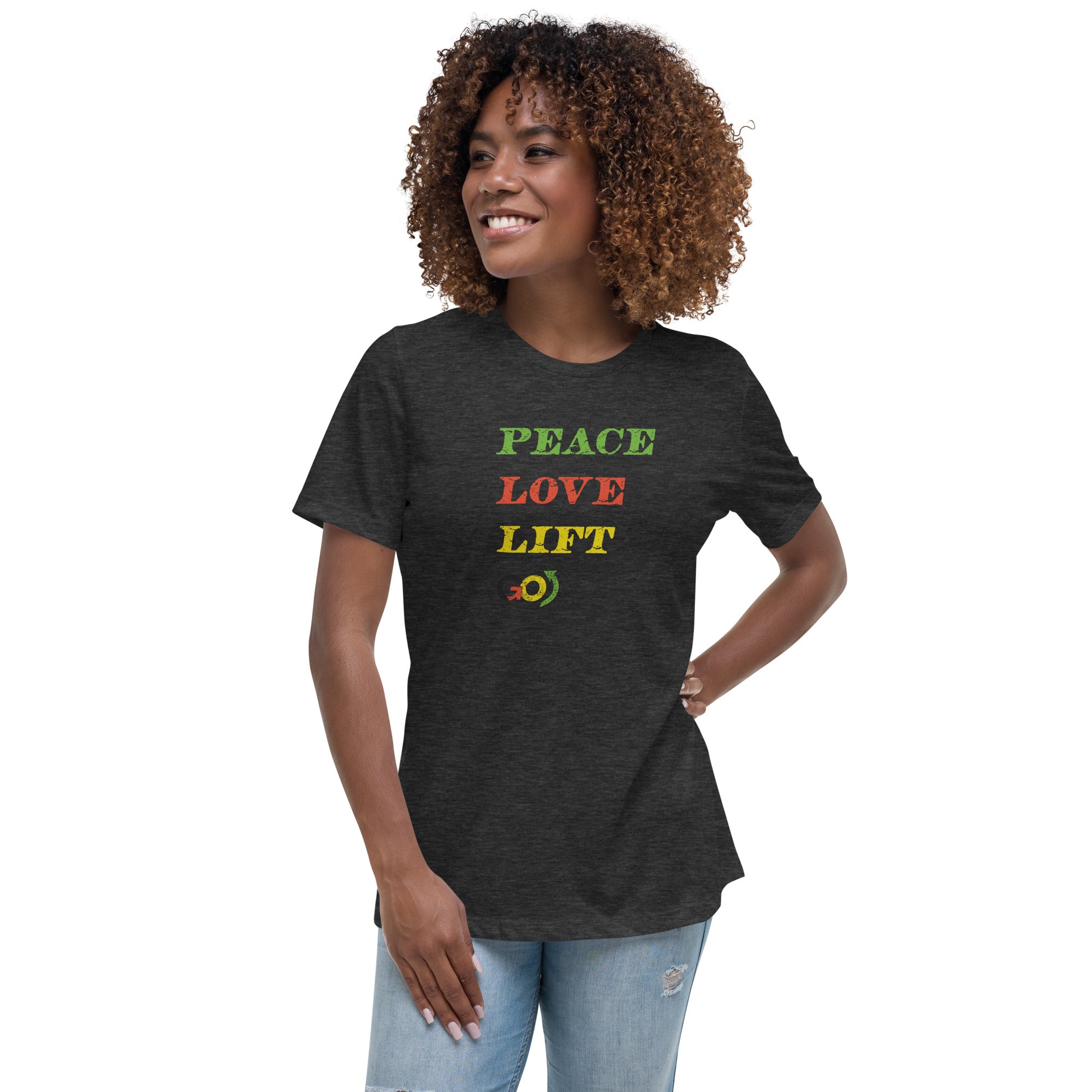 Peace, Love, Lift Women's Relaxed T-Shirt