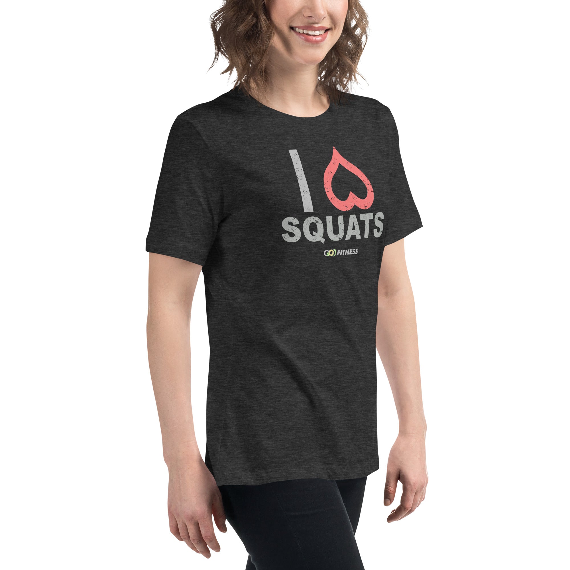 I Heart Squats Dark Women's Relaxed T-Shirt