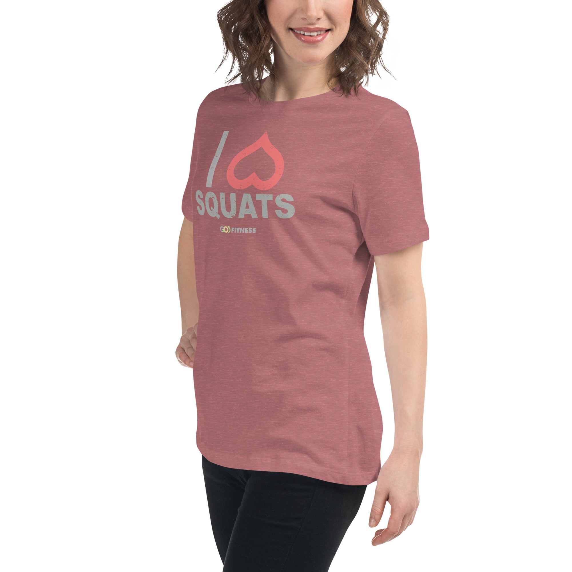 I Heart Squats Dark Women's Relaxed T-Shirt