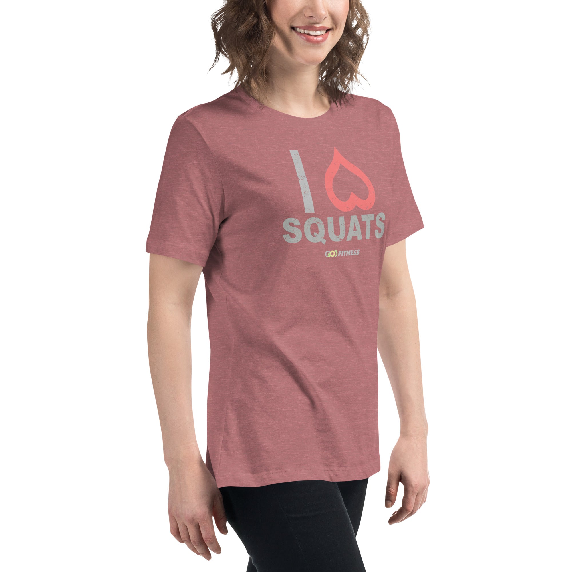 I Heart Squats Dark Women's Relaxed T-Shirt
