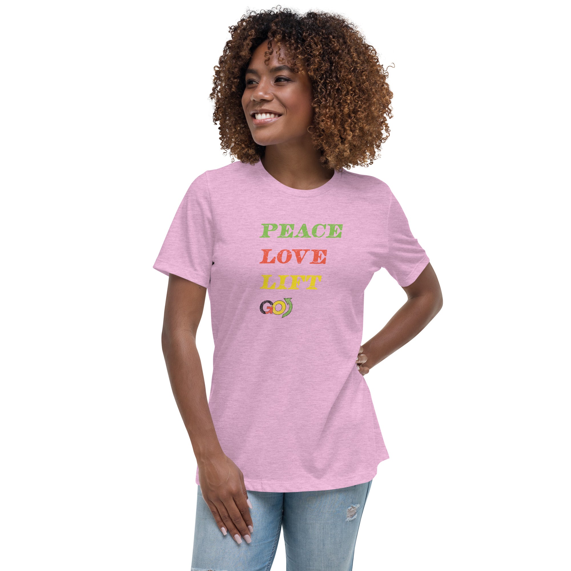 Peace, Love, Lift Women's Relaxed T-Shirt