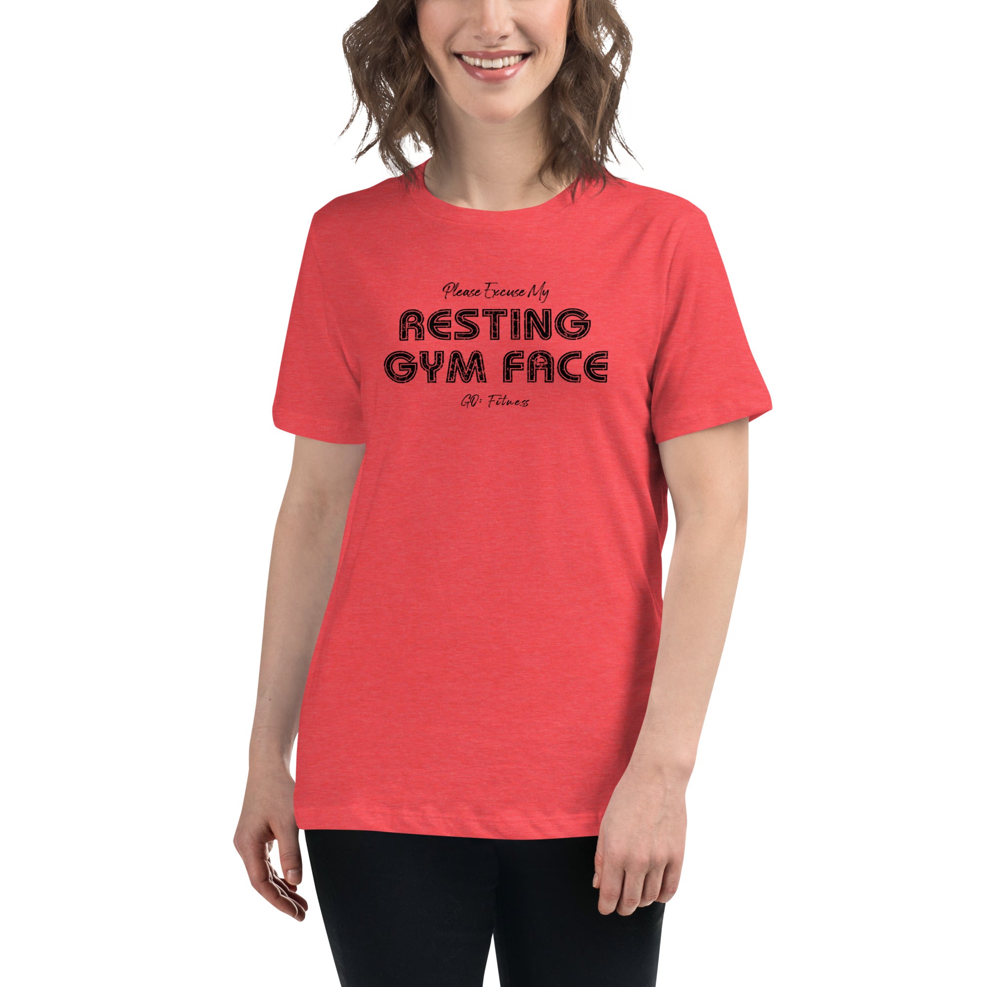 Resting Gym Face Women's Relaxed T-Shirt