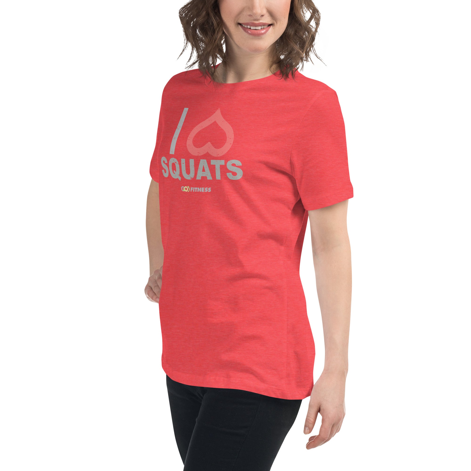 I Heart Squats Dark Women's Relaxed T-Shirt