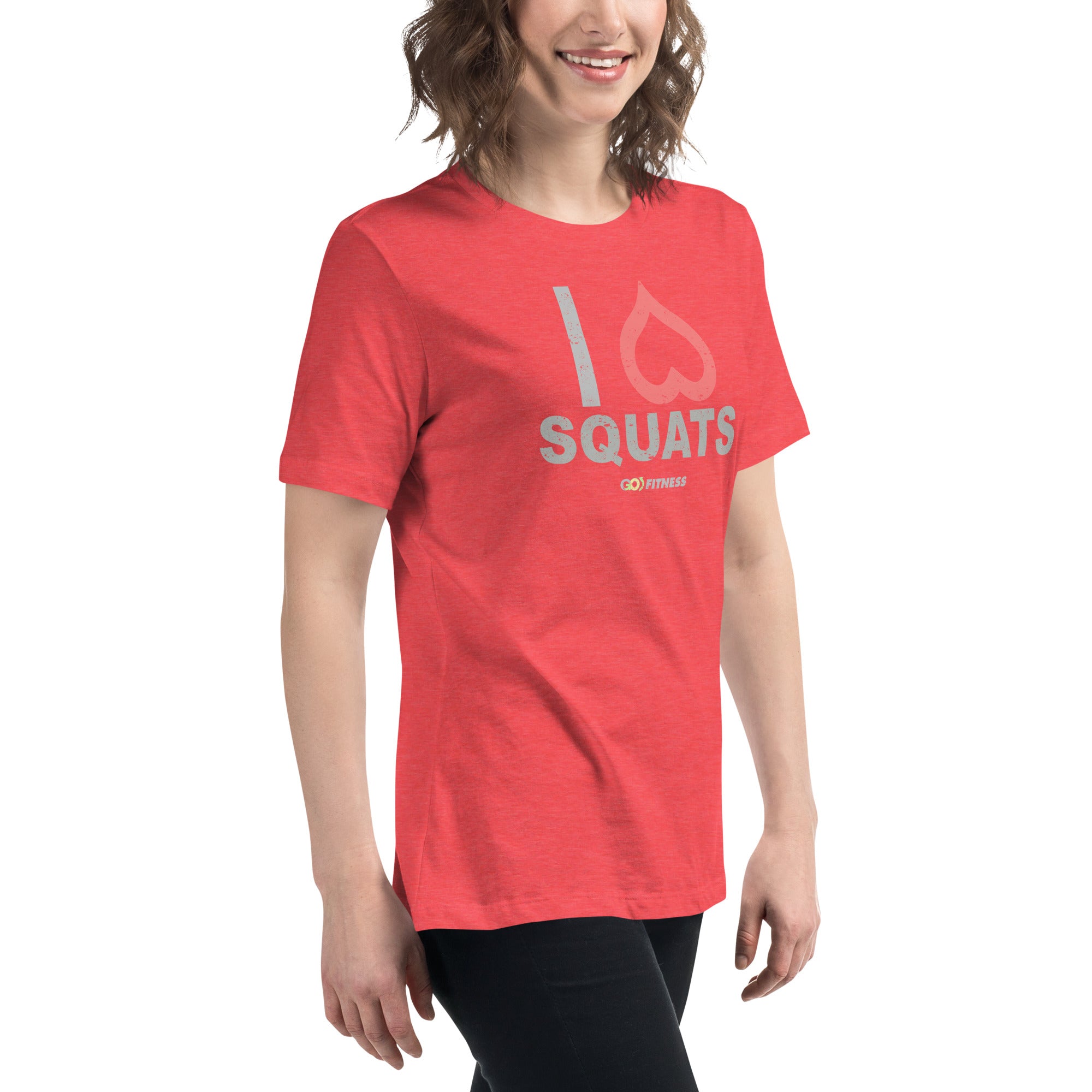 I Heart Squats Dark Women's Relaxed T-Shirt