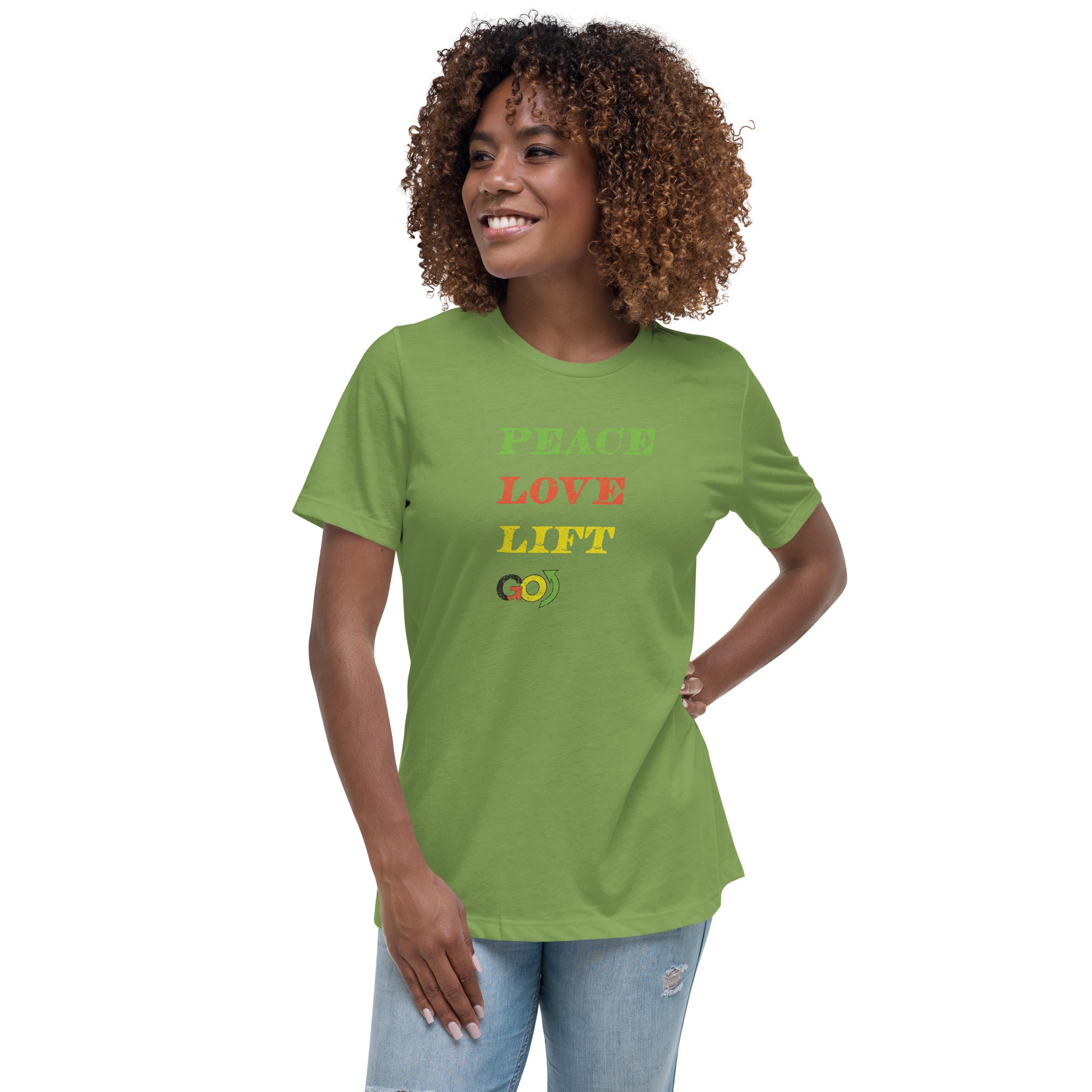 Peace, Love, Lift Women's Relaxed T-Shirt