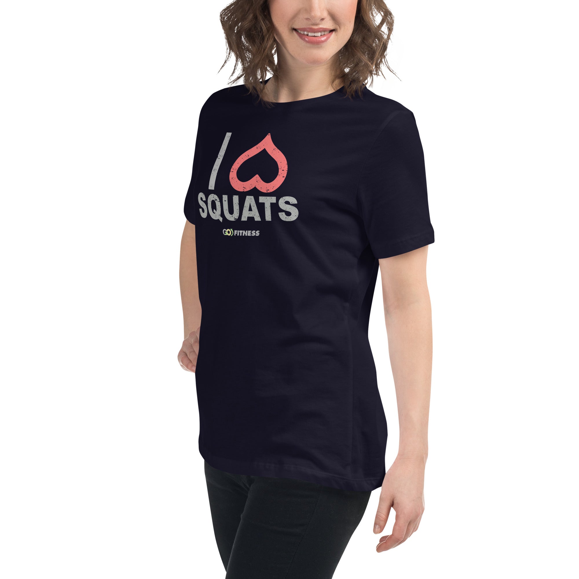 I Heart Squats Dark Women's Relaxed T-Shirt