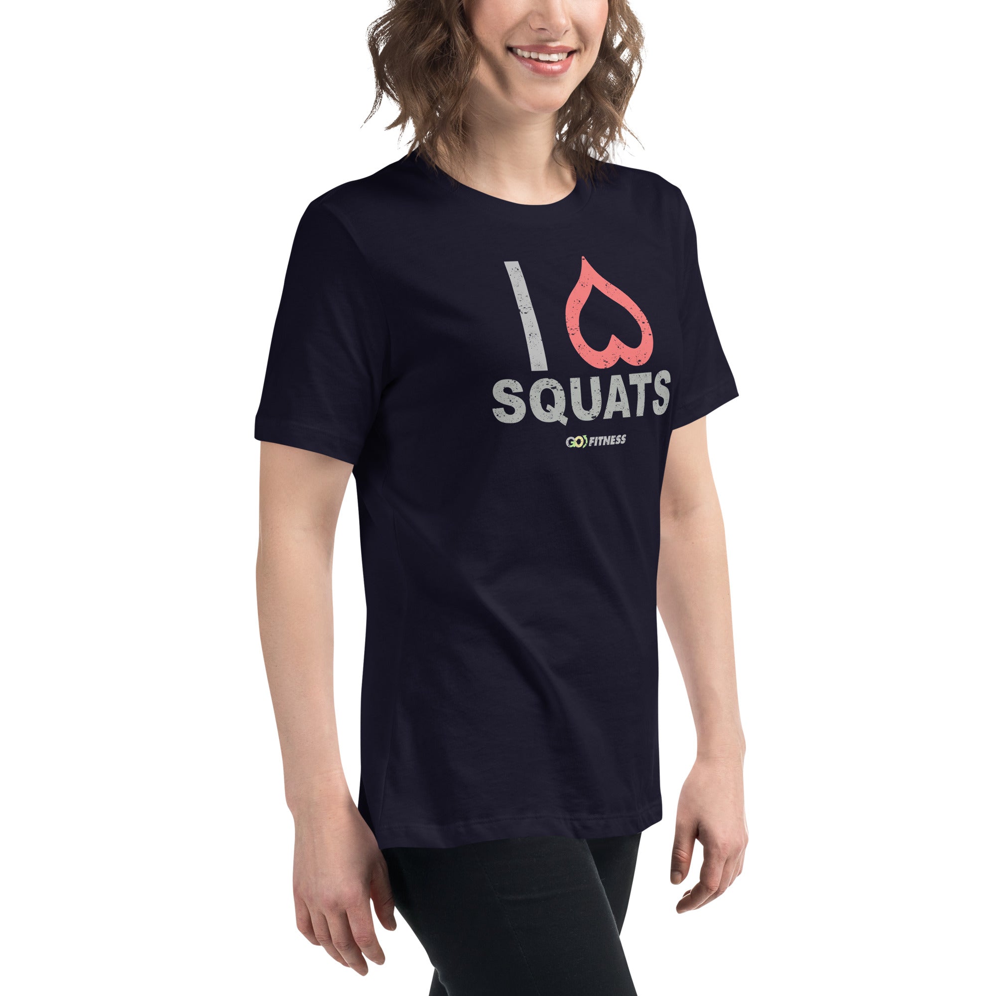 I Heart Squats Dark Women's Relaxed T-Shirt