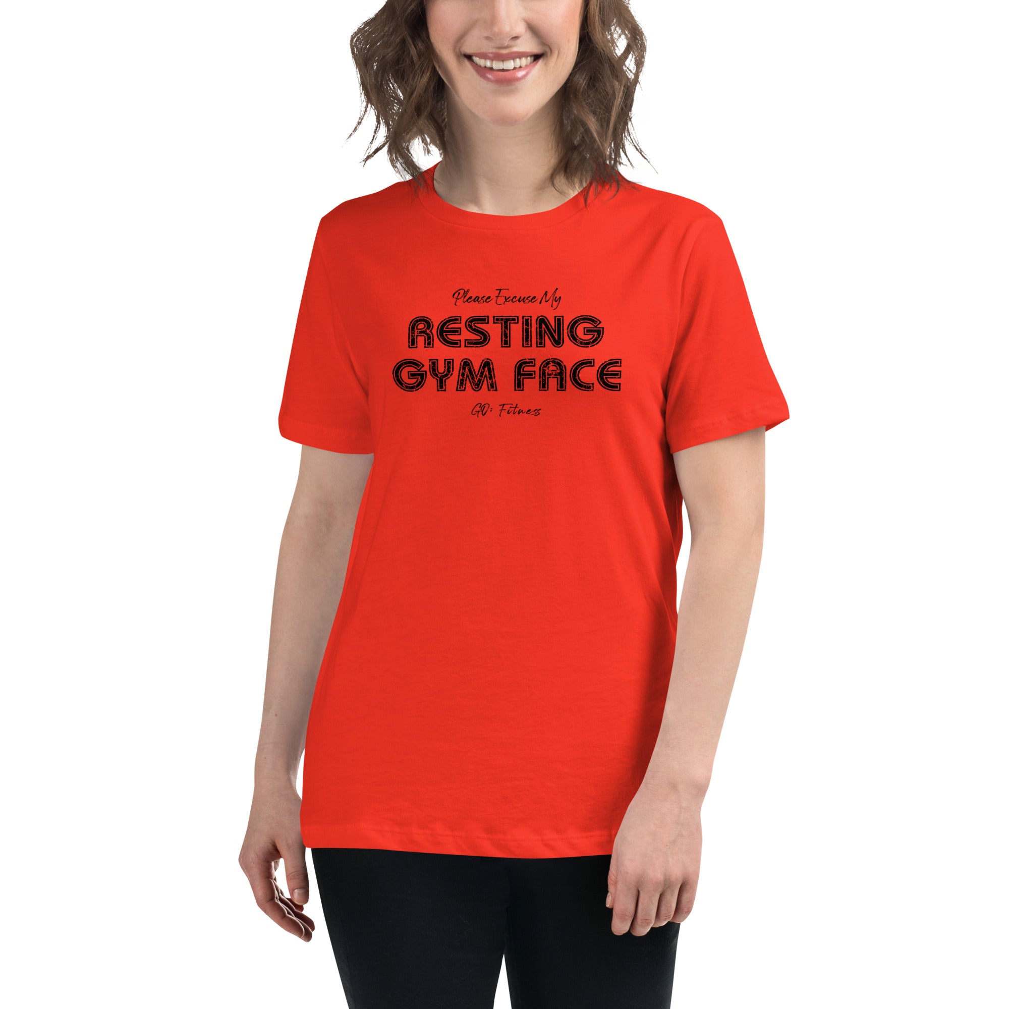 Resting Gym Face Women's Relaxed T-Shirt