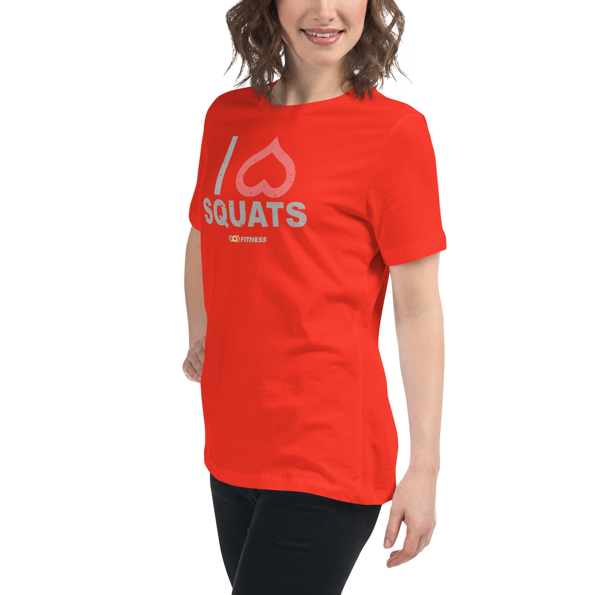 I Heart Squats Dark Women's Relaxed T-Shirt