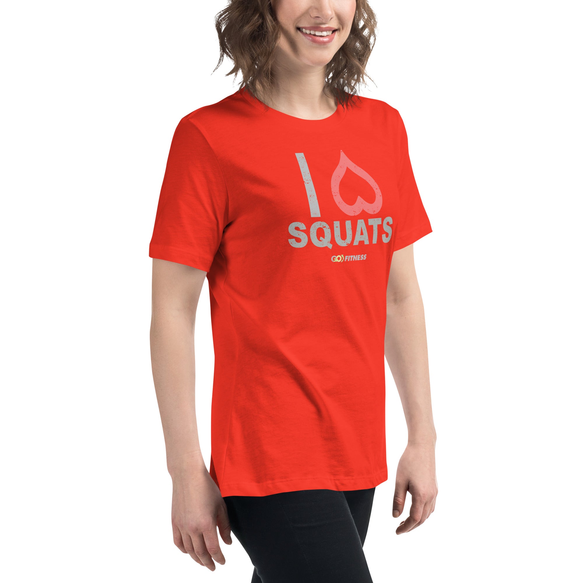 I Heart Squats Dark Women's Relaxed T-Shirt