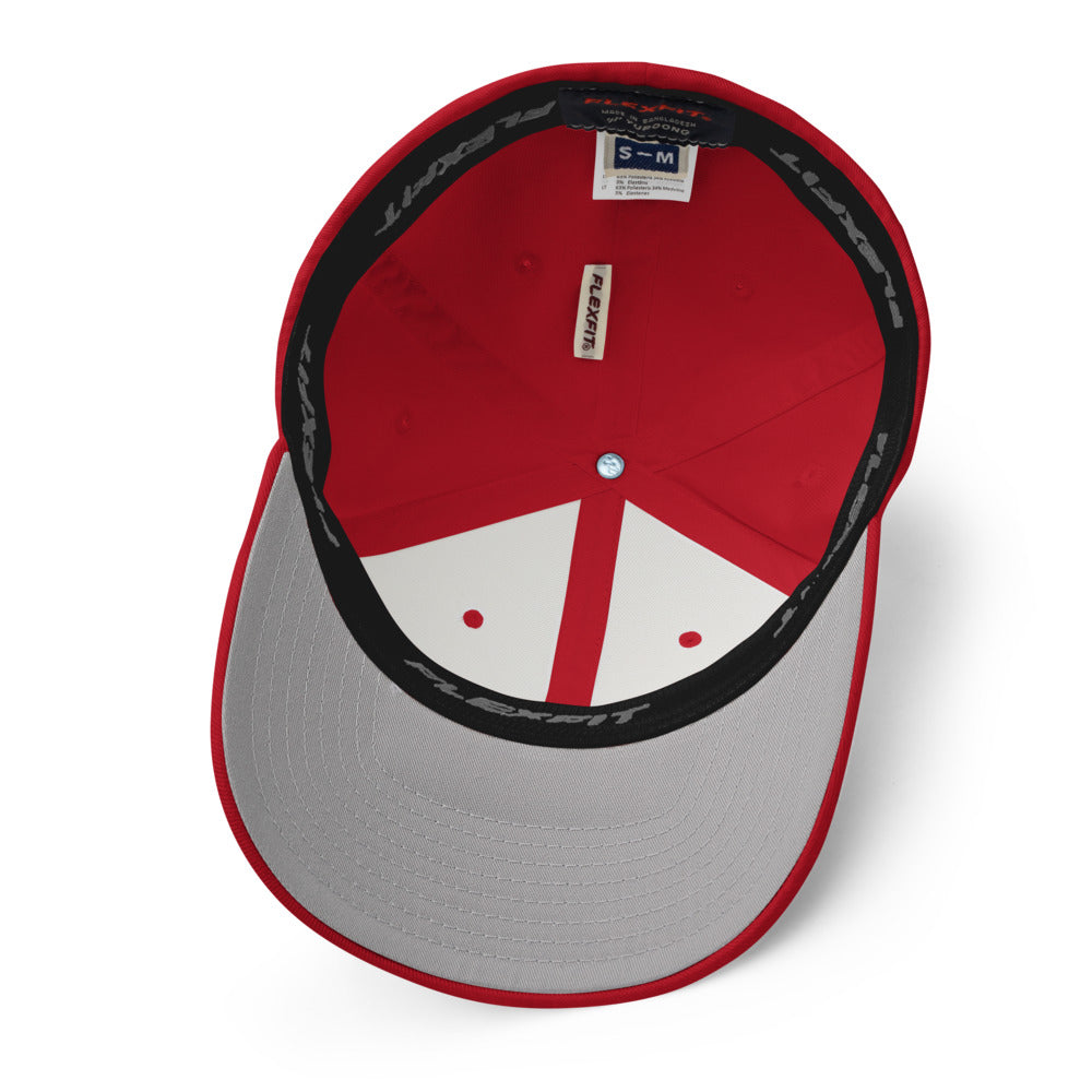 Go Fit Red Structured Twill Cap