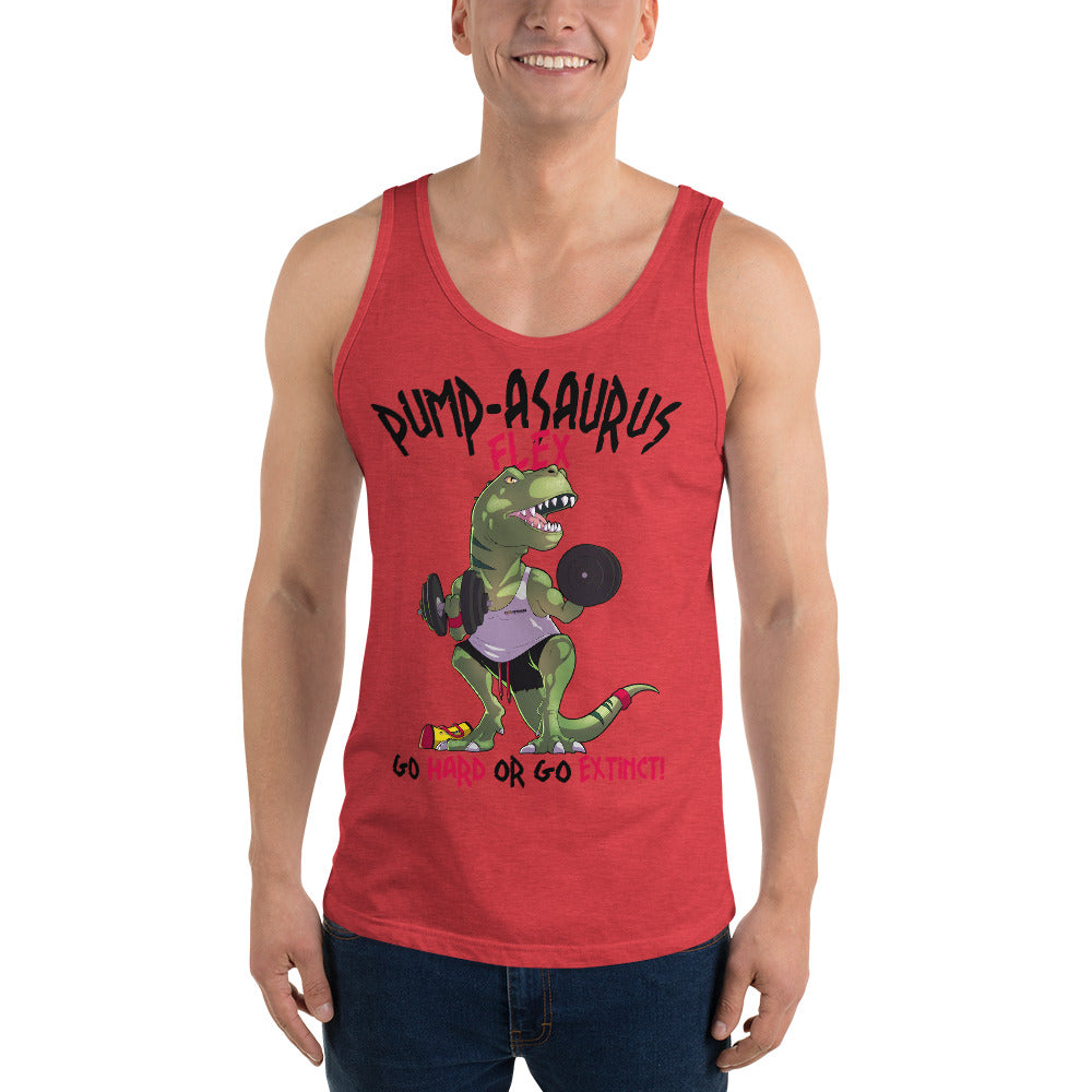 Pump-asaurus Flex Unisex Tank Top