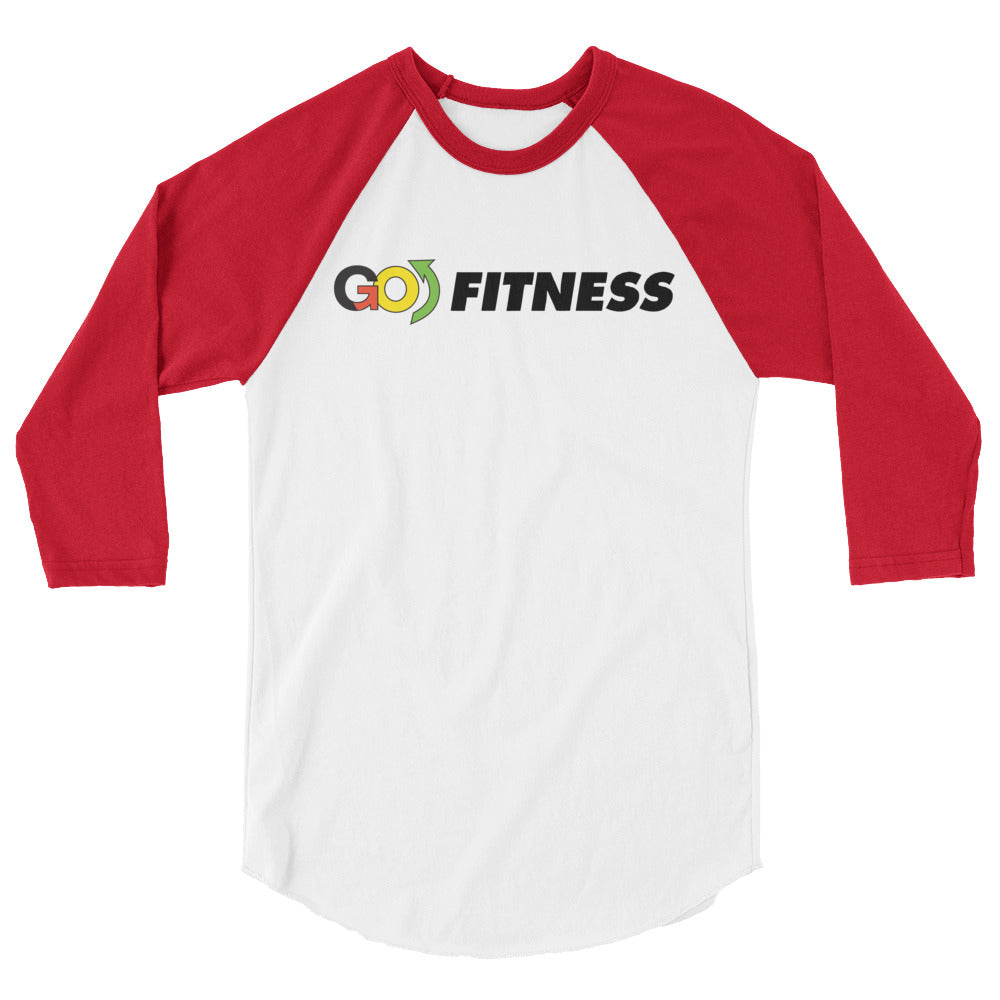 Go Fit Red 3/4 sleeve raglan shirt