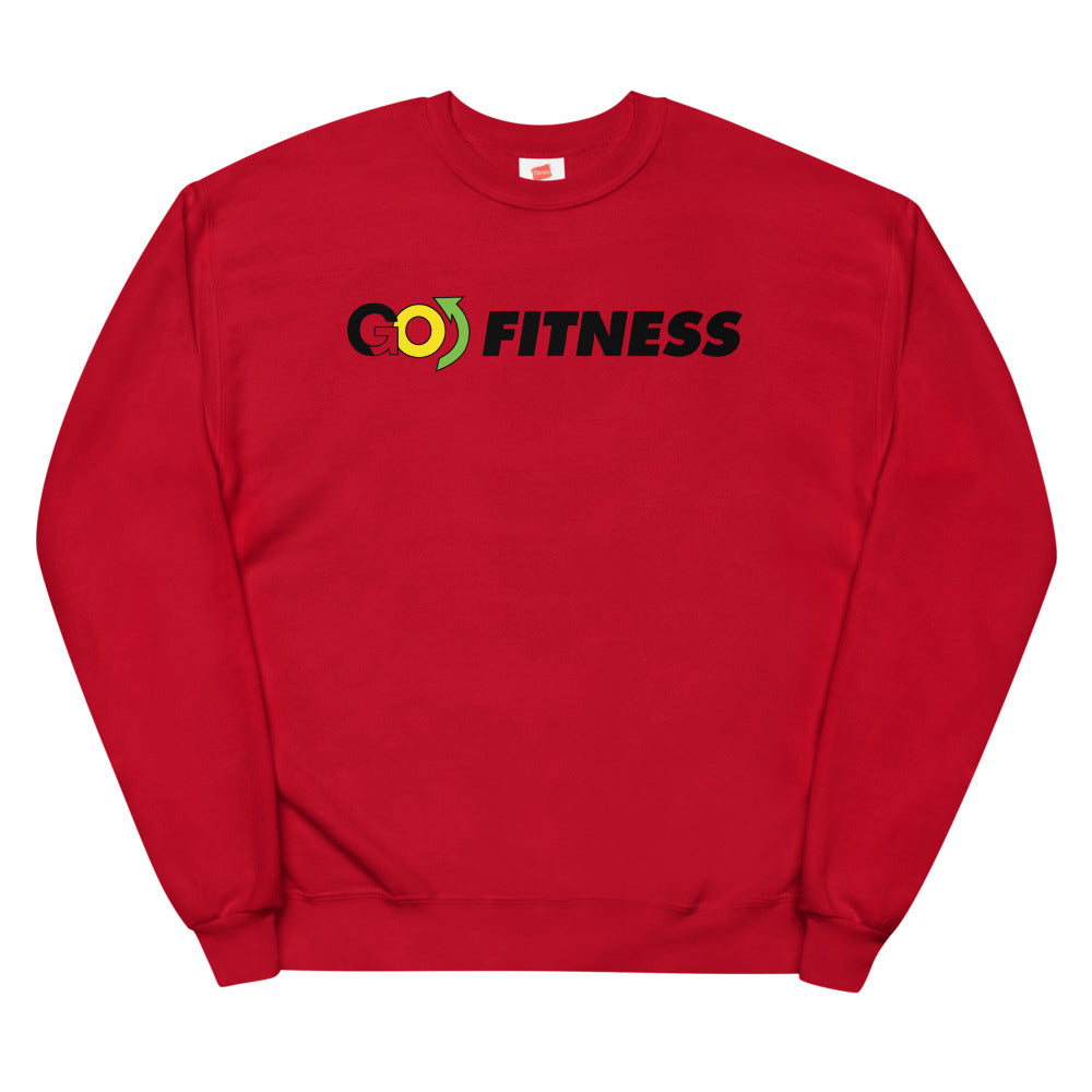 Go Fit Red Unisex fleece sweatshirt