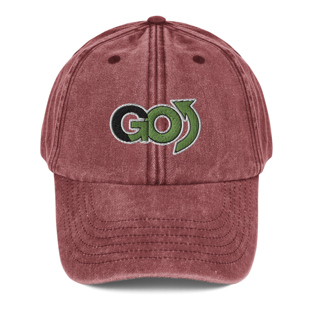 Logo Stressed Vintage Hat