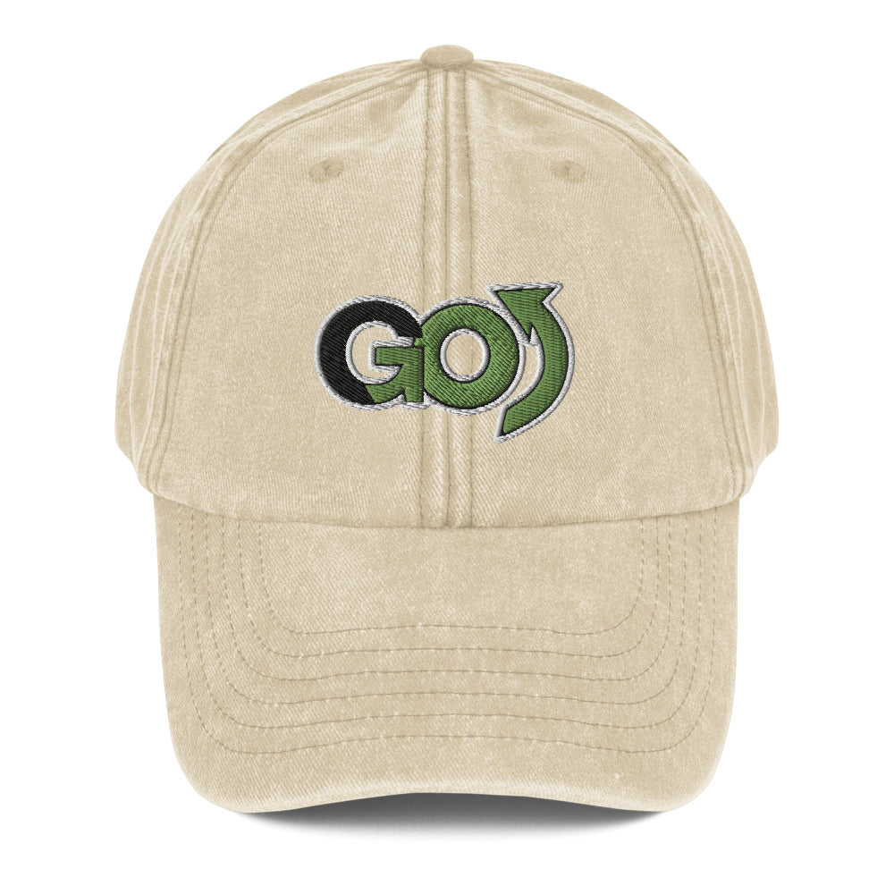 Logo Stressed Vintage Hat