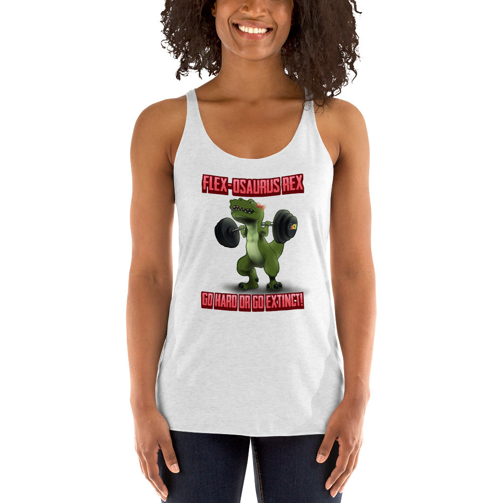 Women's Racerback Tank - F Dino 1