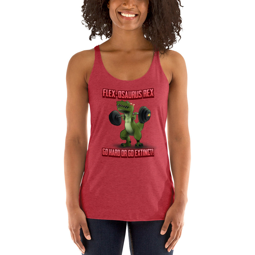 Women's Racerback Tank - F Dino 1
