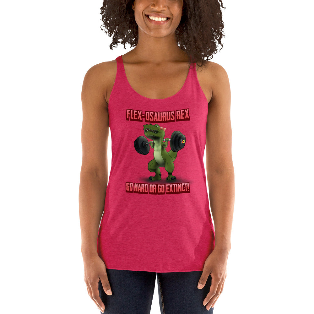 Women's Racerback Tank - F Dino 1