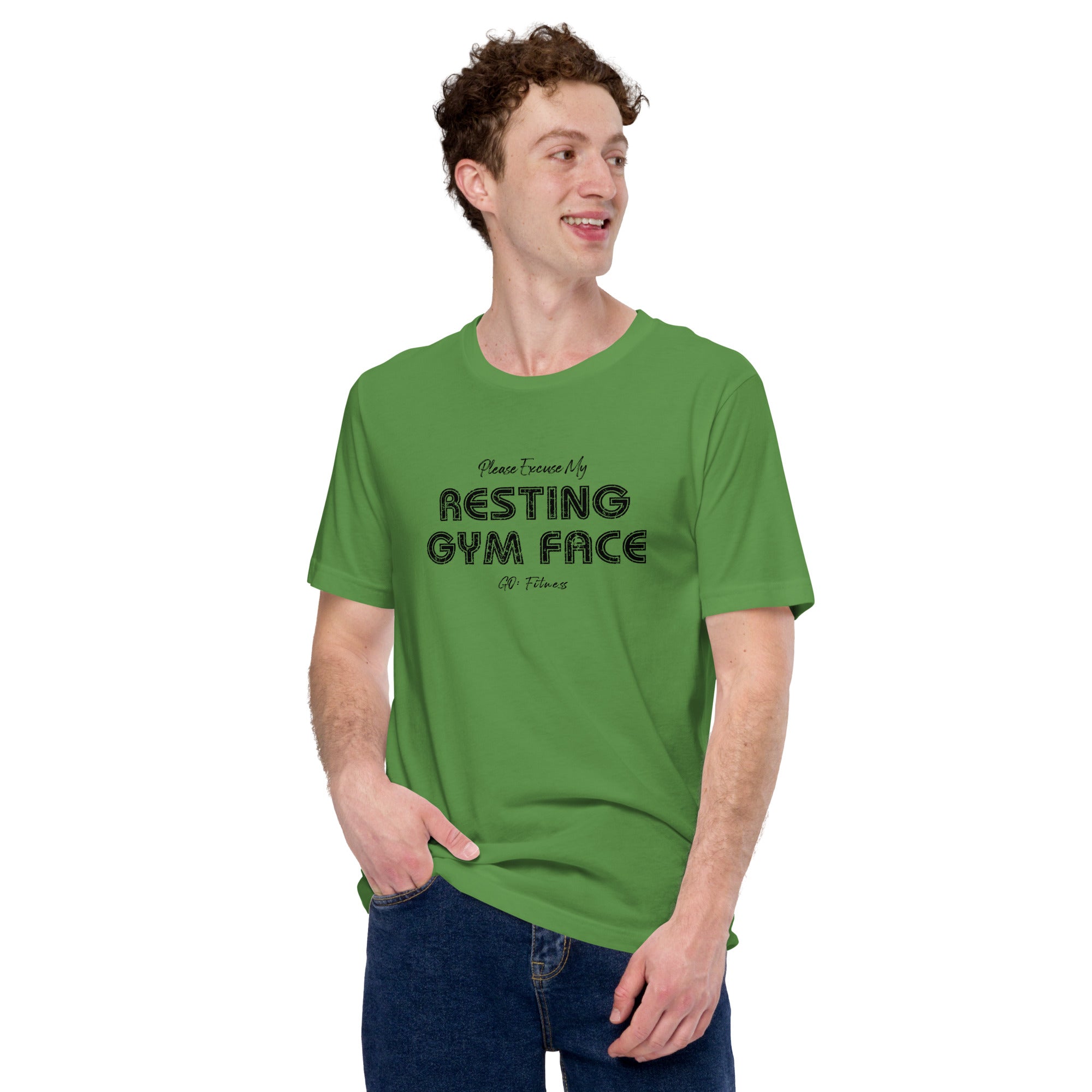 Resting Gym Face Light Unisex t-shirt
