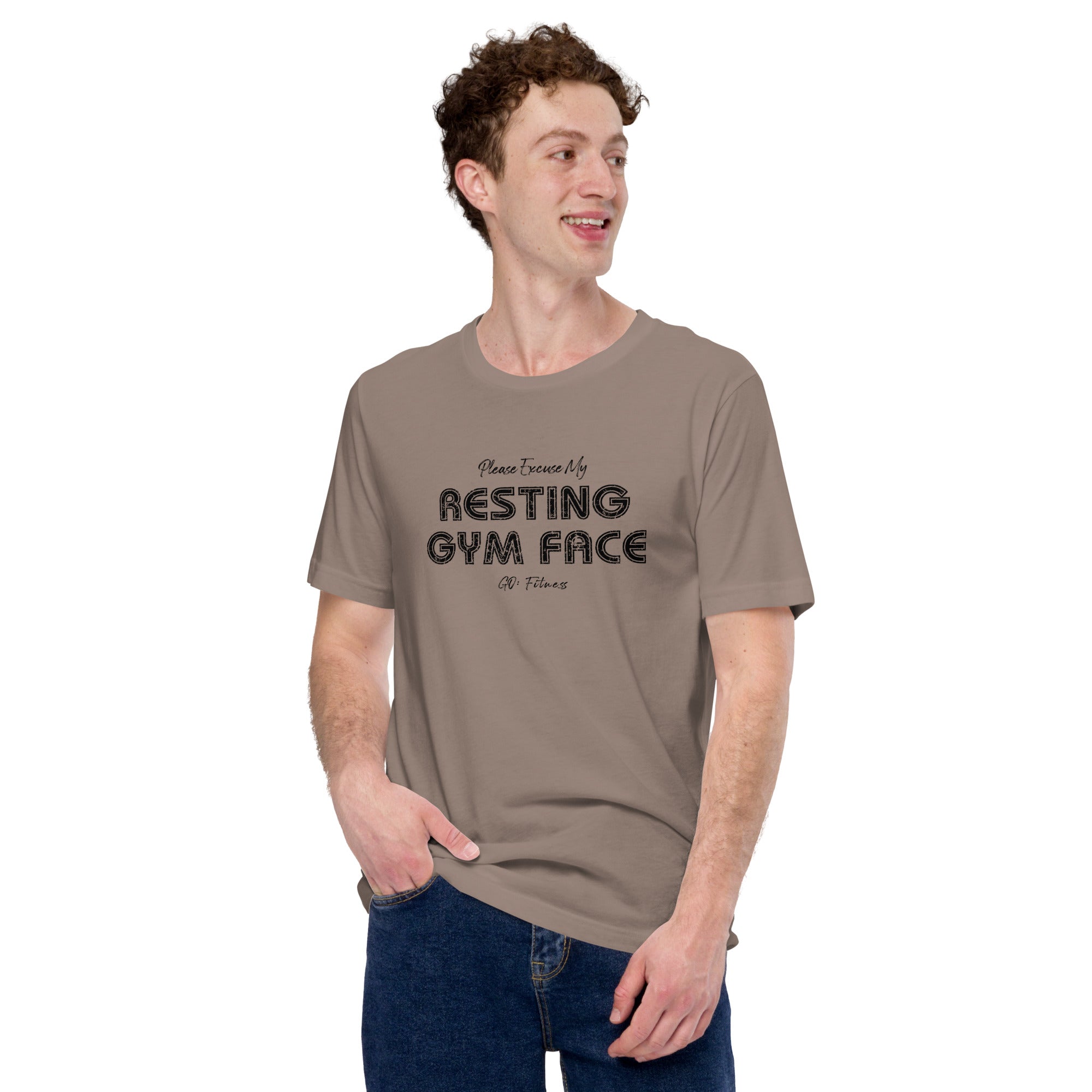 Resting Gym Face Light Unisex t-shirt