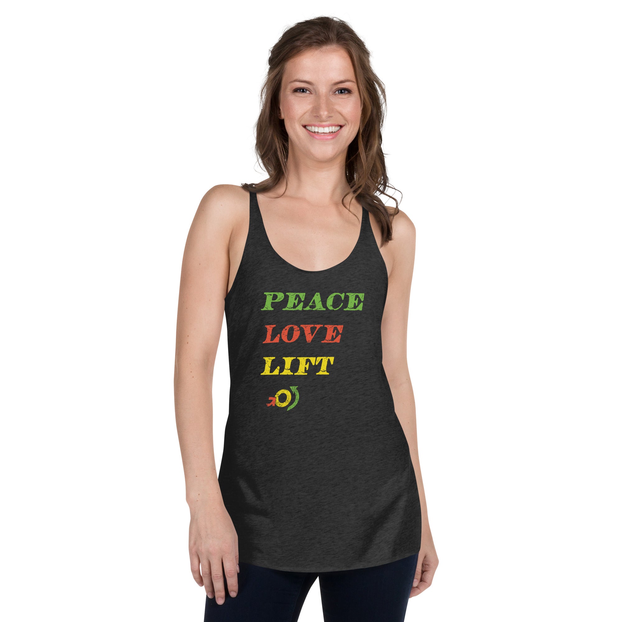 Peace Love Lift Women's Racerback Tank