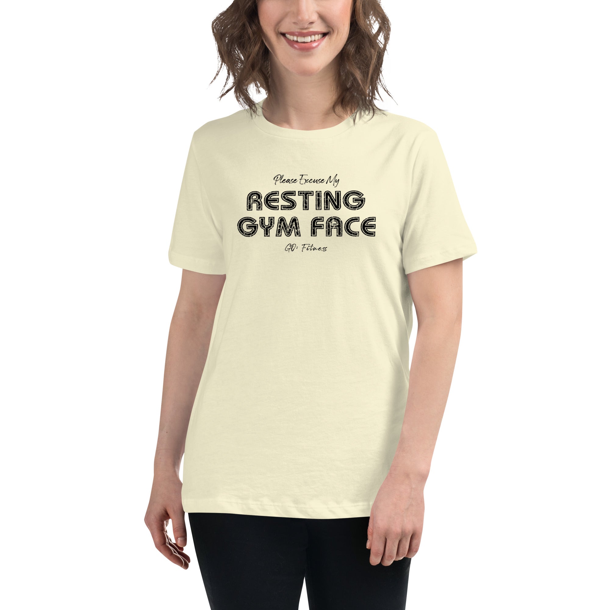 Resting Gym Face Women's Relaxed T-Shirt