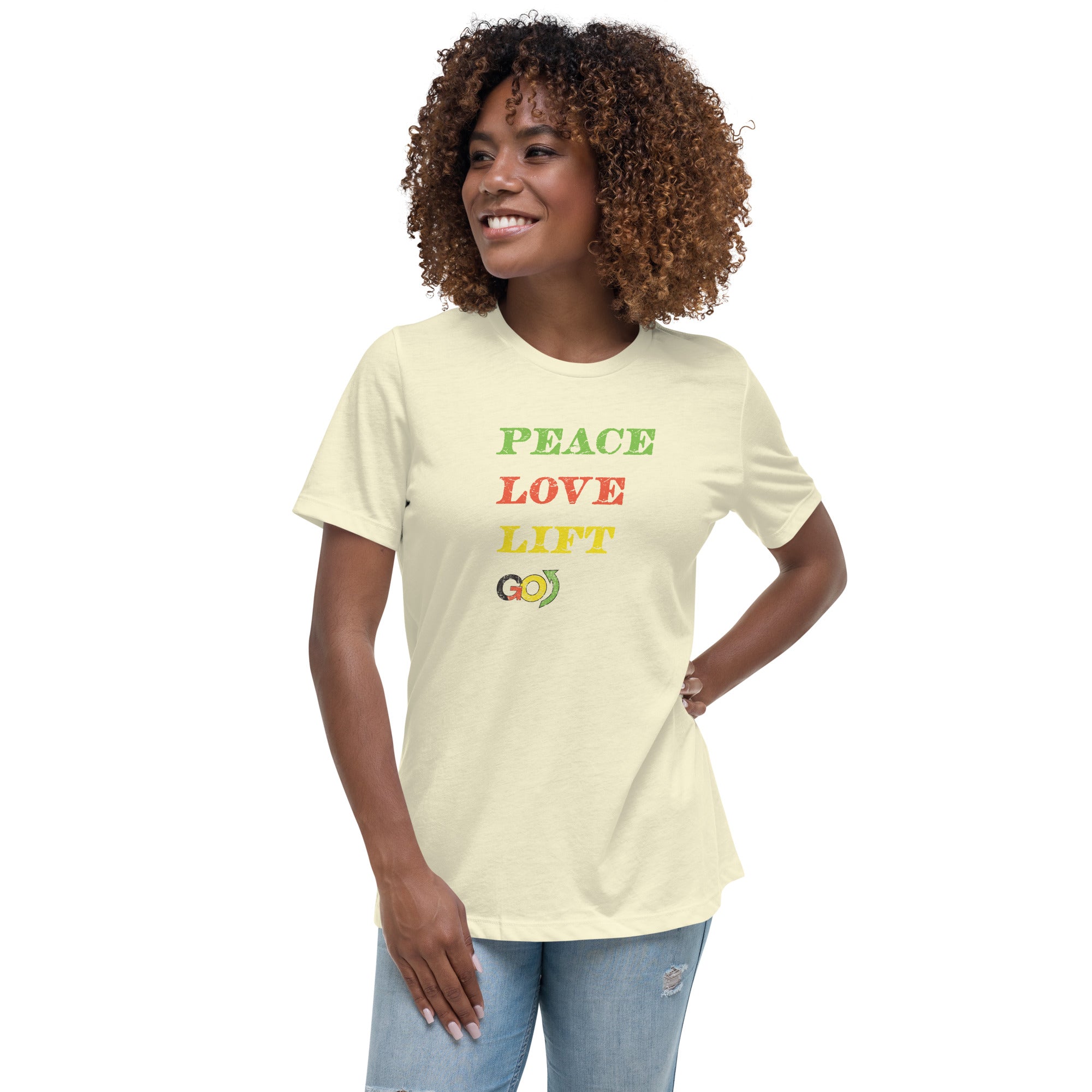Peace, Love, Lift Women's Relaxed T-Shirt