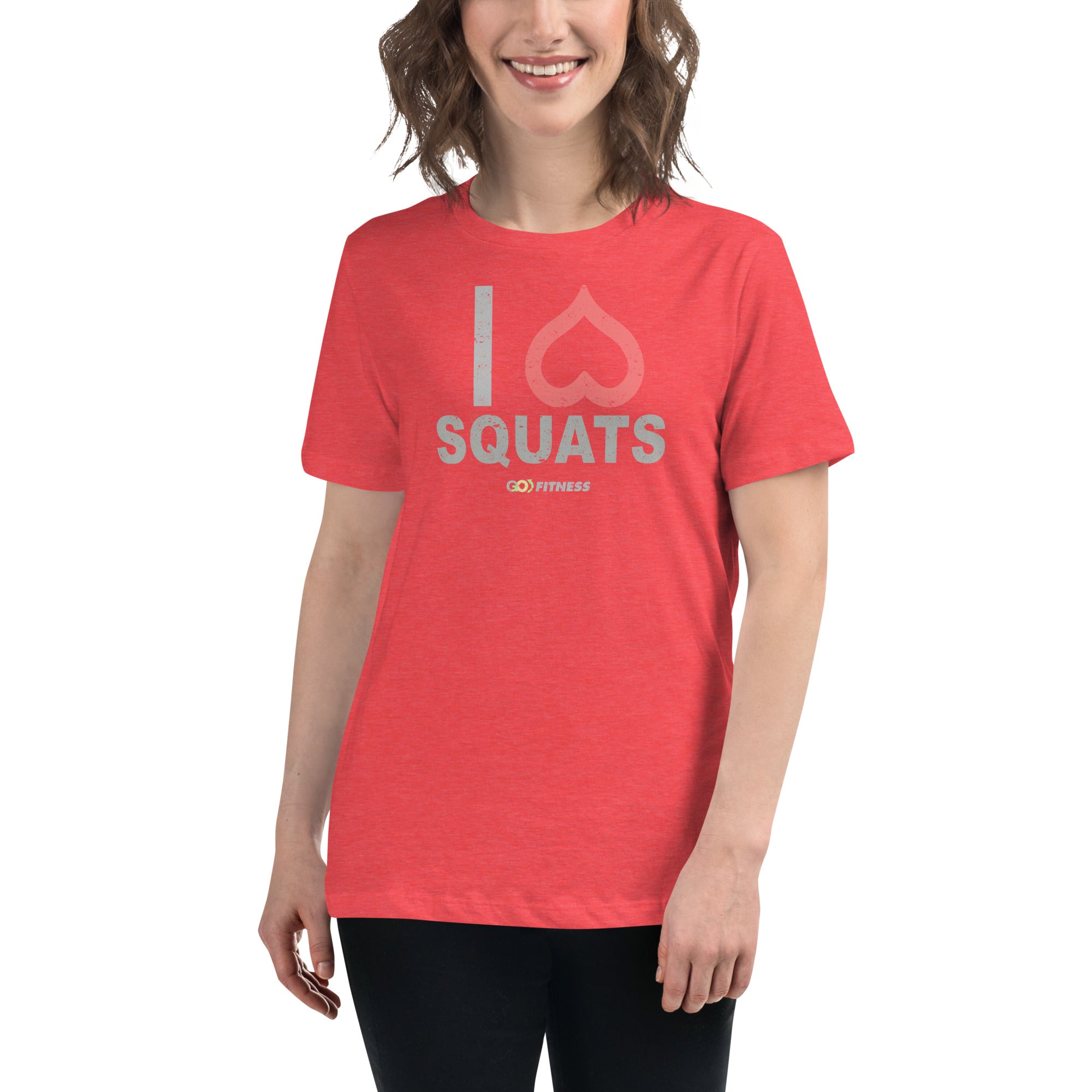 I Heart Squats Dark Women's Relaxed T-Shirt