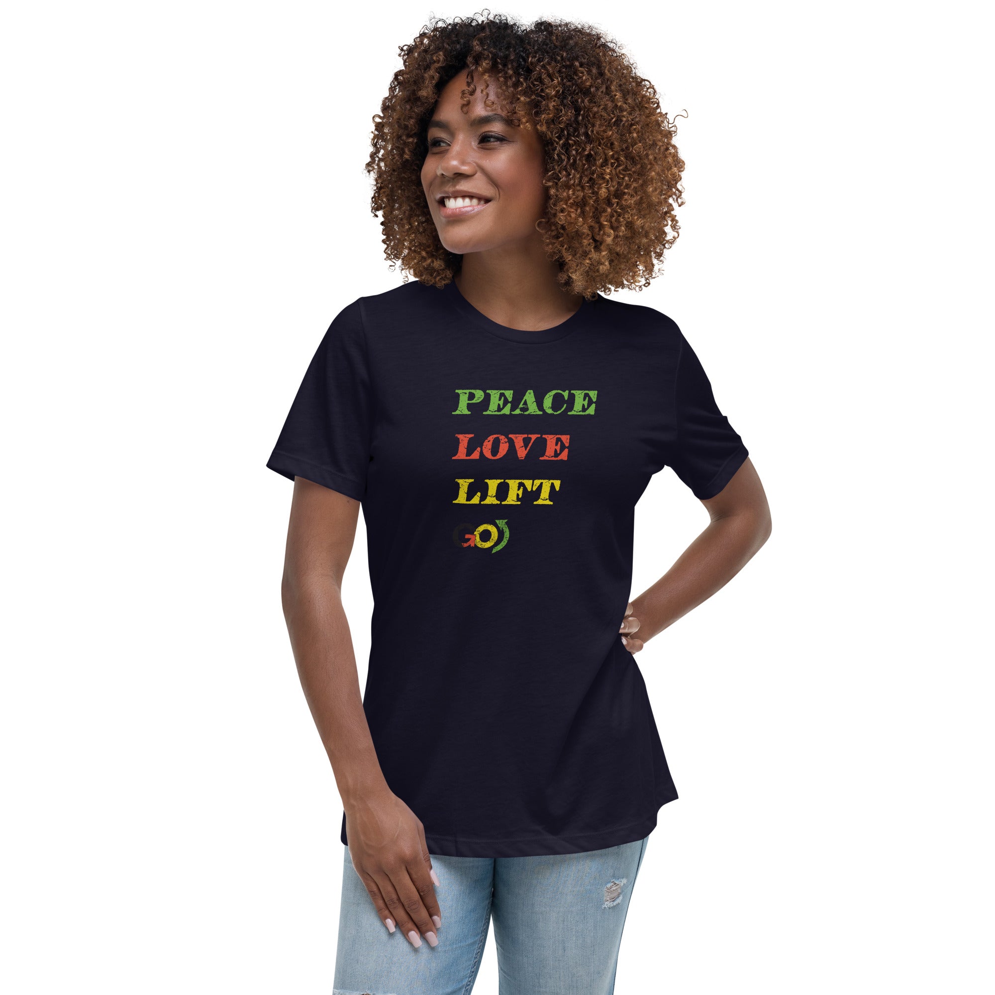 Peace, Love, Lift Women's Relaxed T-Shirt