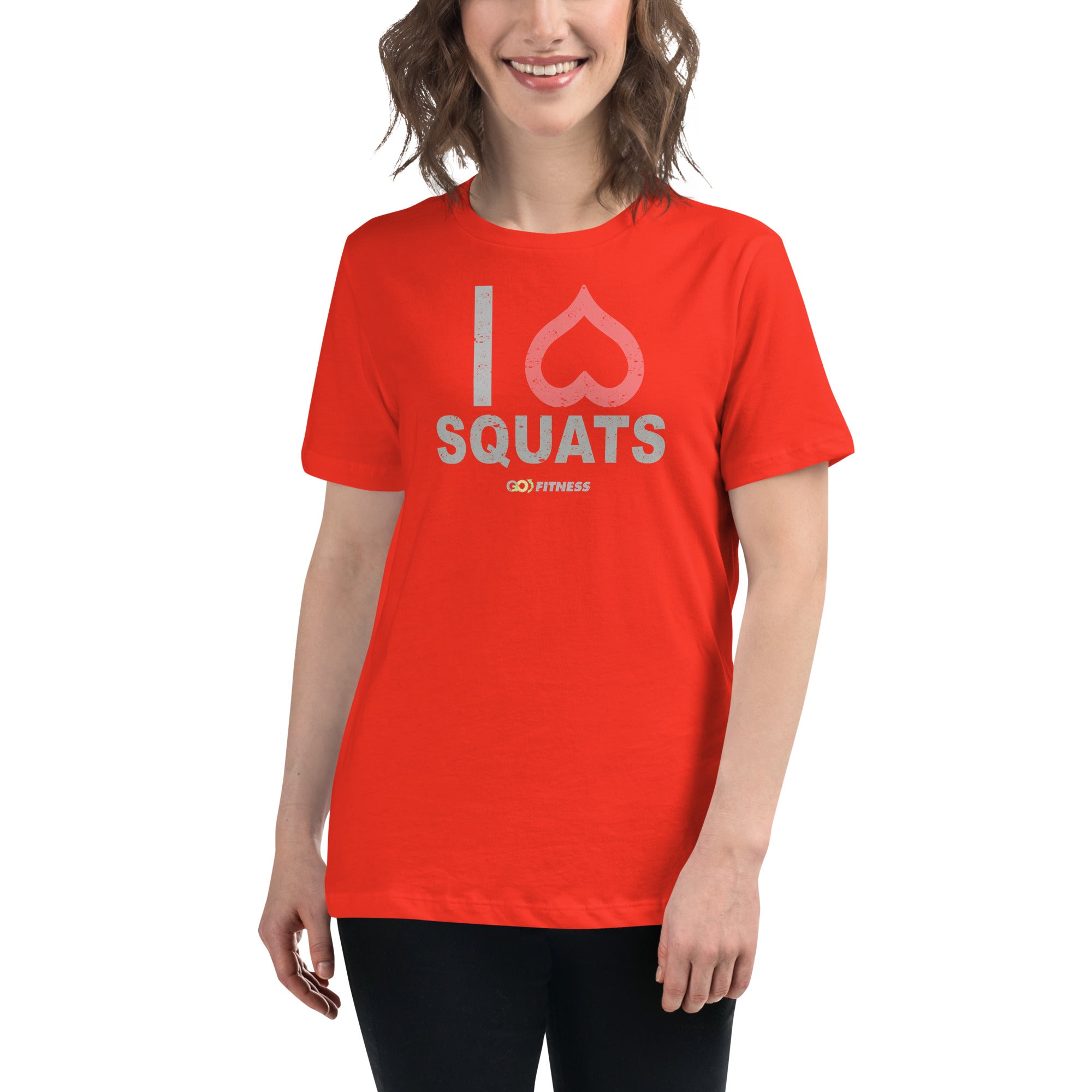I Heart Squats Dark Women's Relaxed T-Shirt