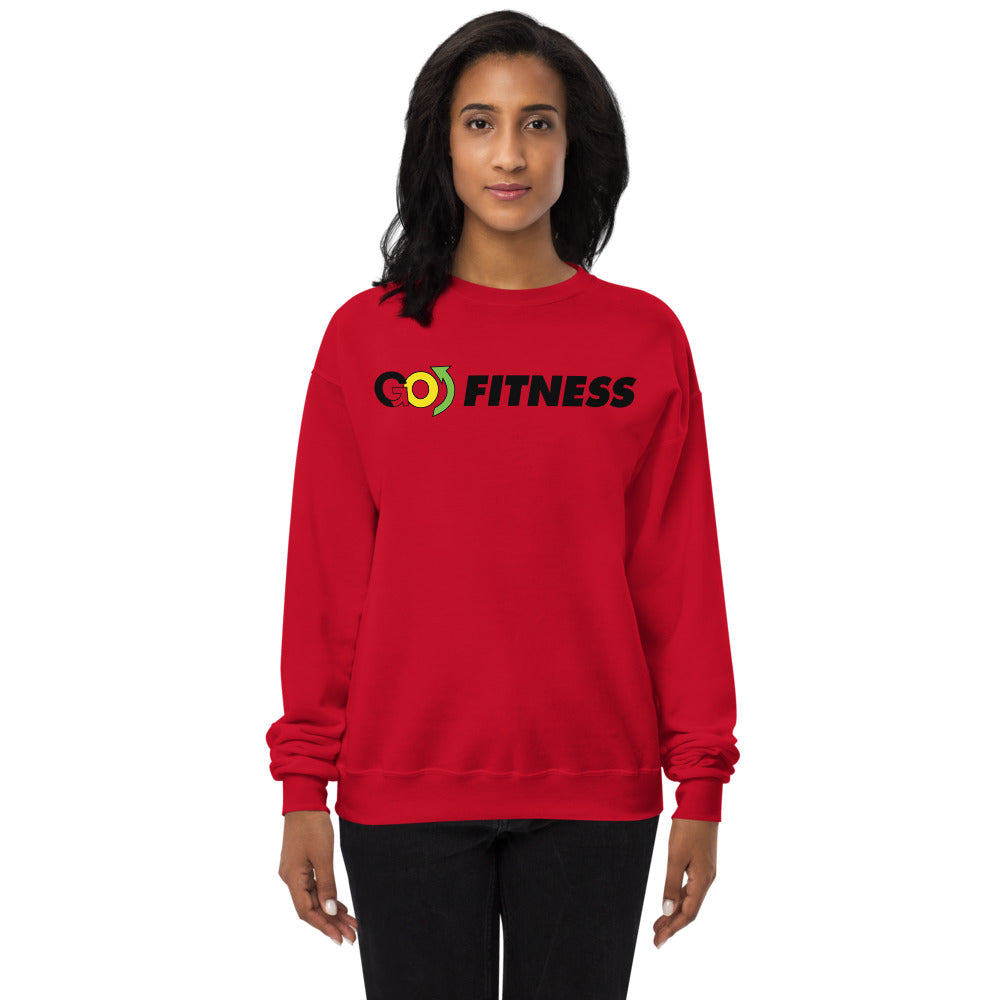 Go Fit Red Unisex fleece sweatshirt
